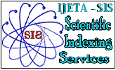 IJETA Scientific Indexing Services Central Score